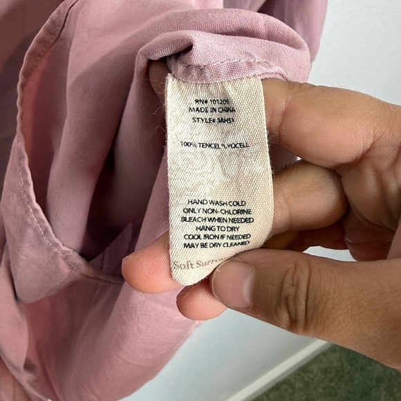 Soft Surrounding’s Washed Tencel Tunic Top Petite Small - Picture 4 of 5